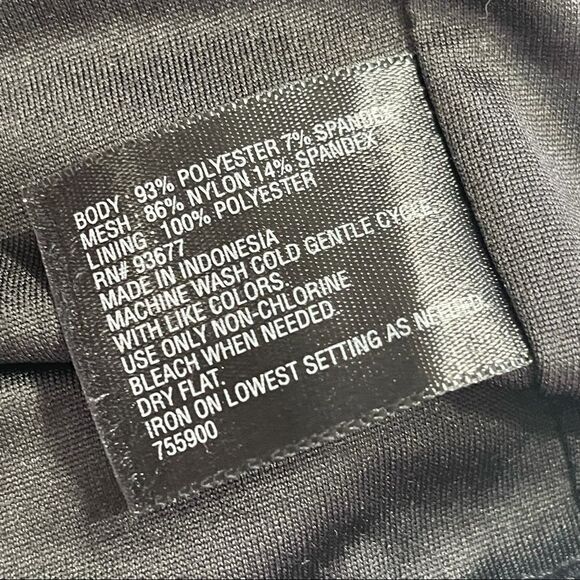 Worthington Abstract Floral Print Mesh Cap Sleeves Sheath Dress Sz 12 - Picture 10 of 15